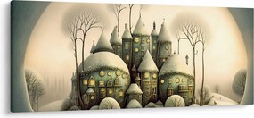 Obraz - Rozprávkové chalúpky (120x50 cm)