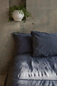 Storefactory Povlečení z organické bavlny Crinkle Midnight 150 × 210 cm