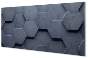 Sklenený obklad do kuchyne Kameň betónové záplaty 100x50 cm