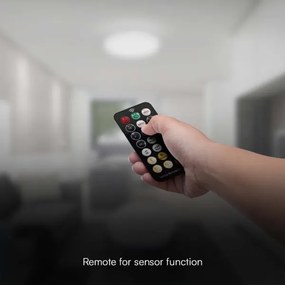 LED Kúpeľňové stropné svietidlo so senzorom LED/24W/230V IP44 4000K pr. 35 cm+DO