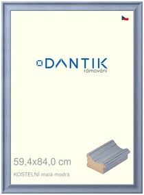 DANTIK rám na obraz 59,4x84 | KOSTELNÍ malá modrá (Plexi Čiré)