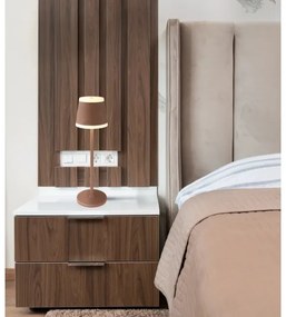 Globo 58433R - LED Stmievateľná stolná lampa RIDLEY LED/4,6W/3,7V 3000K hnedá