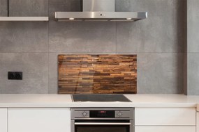 Sklenený obklad do kuchyne Drevené panely dosky 100x50 cm