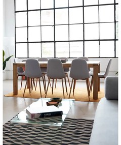 Dubový rozkladací jedálenský stôl Kave Home Vivy, 180 x 90 cm