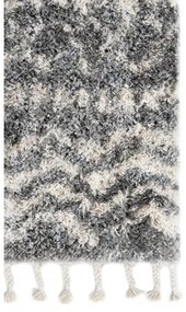 Kusový koberec shaggy Alsea tmavo sivý 140x200cm
