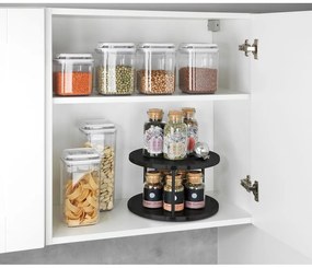 Čierny organizér na korenie Wenko Lazy Susan