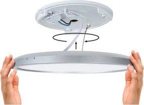 Paulmann 79921 - LED/16W Stmievateľný panel ATRIA 230V 3000K 29,3x29,3 cm čierna