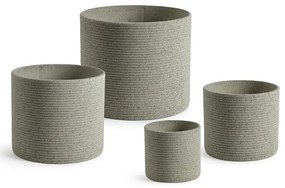 Kvetináč M101599 béžová žula 37x31 cm