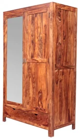 Skriňa 120x200x60 Amba z indického masívu palisander Svetlomedová