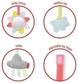 Skip Hop - Detská hracia deka s drevenou hrazdičkou LINING CLOUD