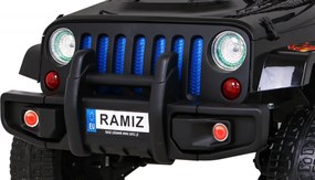 Ramiz Terénne auto Raptor Drifter Flames + diaľkové ovládanie + pohon 4x4 + úložný priestor + pomalý štart + MP3 LED
