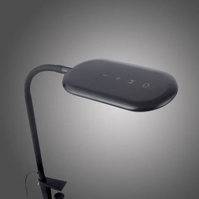Moderná svorková lampa čierna stmievateľná vrátane LED - Kiril