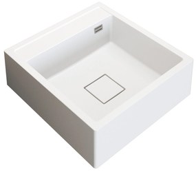 Gamma Farmerski, 1-komorový granitový drez 600x630x210 mm, biela, GMA-ZLE000210