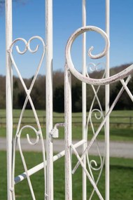 Oblúk na ruže Mel s bránkou - Krémová antik