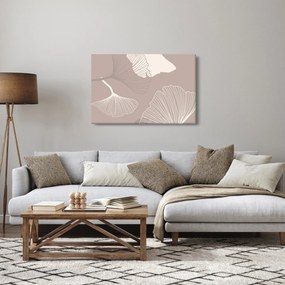 Obraz - Béžové listy N⁰1 (90x60 cm)