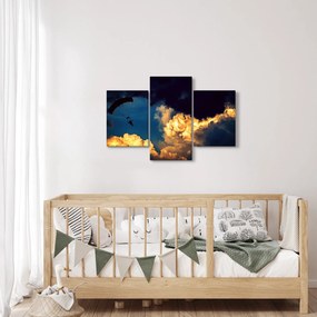 Obraz parašutistu v oblakoch (90x60 cm)