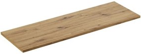 Závěsná skříňka Bella Cashmere s deskou 140 cm kašmír/dub artisan