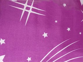 Bavlnené obliečky NOČNÁ OBLOHA fialové Rozmer obliečky: 70 x 90 cm | 140 x 200 cm