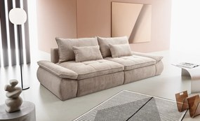 Priestranná pohovka Nube, béžová štruktúrovaná látka