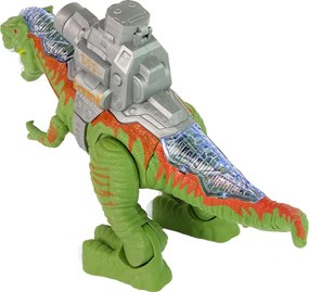 LEAN Toys Dinosaurus s katapultom Strieľa zelenou farbou