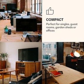 Klarstein CoolArt 79L, kombinovaná chladnička s mrazničkou, EEK E, mraziaci priestor 9 l, dizajnové dvere