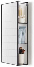 Nástenné zrkadlo s poličkou 30x62 cm Cubiko - Umbra