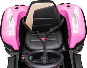LEAN CARS Batériový traktor BLT-206 ružový