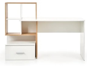 Písací stôl GORA dub/biela