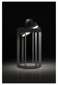 Svetlosivý vonkajší LED lampáš na USB (výška 30 cm) Firefly – Zone