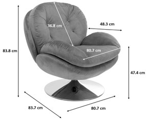 Swivel II kreslo žlté