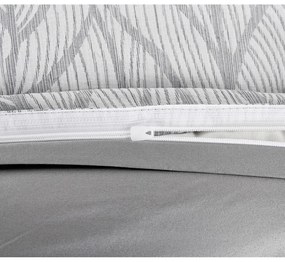 Sivé obliečky na jednolôžko zo žakára 140x200 cm Florida – My House