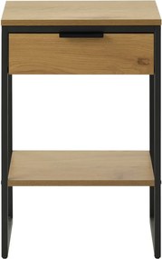 Odkladací stolík v dekore duba 30x40 cm Cesura – Unique Furniture