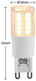 Arcchio LED s kolíkovou päticou G9 4,5W 2 700K 6ks