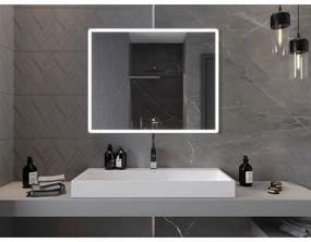 Mexen Navia, LED kúpeľňové zrkadlo s podsvietením 100 x 80 cm, 6000K, ochrana proti zahmlievaniu, 9803-100-080-611-00
