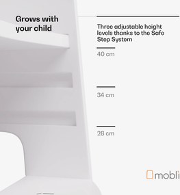 Mobli Ully Montessori, učebná veža, MDF, 40,5 x 86 x 38 cm, výškovo nastaviteľná