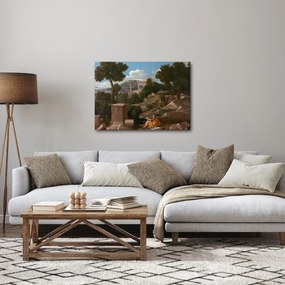 Obraz - Nicolas Poussin, Landscape with Saint John on Patmos, reprodukcia (70x50 cm)