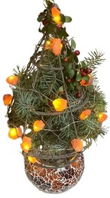 Christmas Tree metal svietidlo CREATIVE LED gemstone 44*20