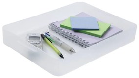 Plastový úložný organizér Pure Box A4, mléčný