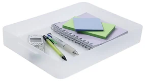 Plastový úložný organizér Pure Box A4, mliečny