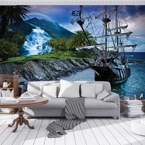 Fototapeta - Pirátska loď (254x184 cm)