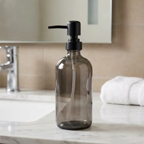 Arte Regal Dávkovač na jar/mydlo/šampón/kondicionér - 0,5l, čierne sklo