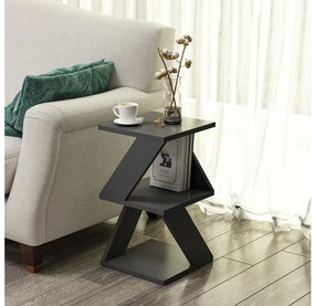 Odkladací stolík ALBENI 50x30 cm antracit