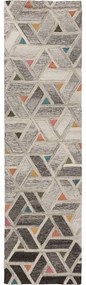 Flair Rugs koberce Behúň Moda River Grey/Multi - 60x230 cm