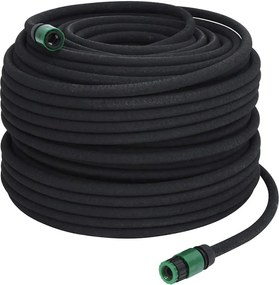 Záhradná priesaková hadica, čierna 0,6" 100 m, guma