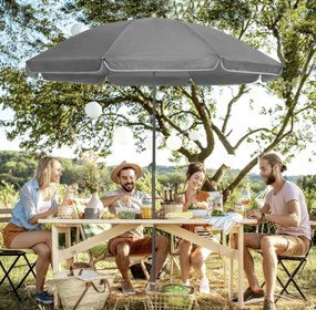 Plážový slunečník Trey 180 cm antracitový