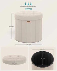 Taburetka s vekom LSF608L01 cappuccino