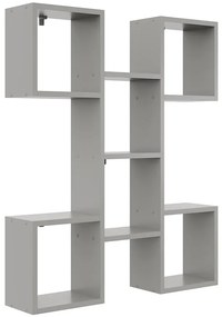 Polička Katia platinová sivá