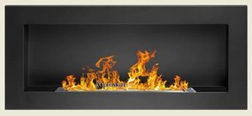 Závesný biokrb na stenu AIASA ČIERNY MAT 90x40x12