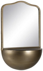 Nástenné zrkadlo s poličkou 37x40 cm – Ixia