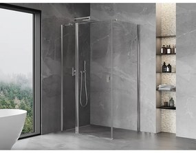 Mexen Mist T, sprchový kút s krídlovými dverami, 70 x 85 cm, 8mm číre sklo, chrómový profil, 8A4T-070-085-01-00